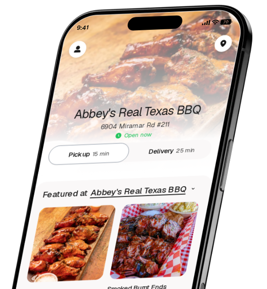 Abbey's Real Texas BBQ app preview
